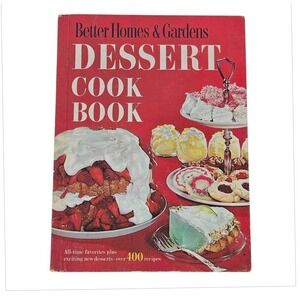 Vintage 1968 Better Homes & Gardens Dessert Cook Book Hardback